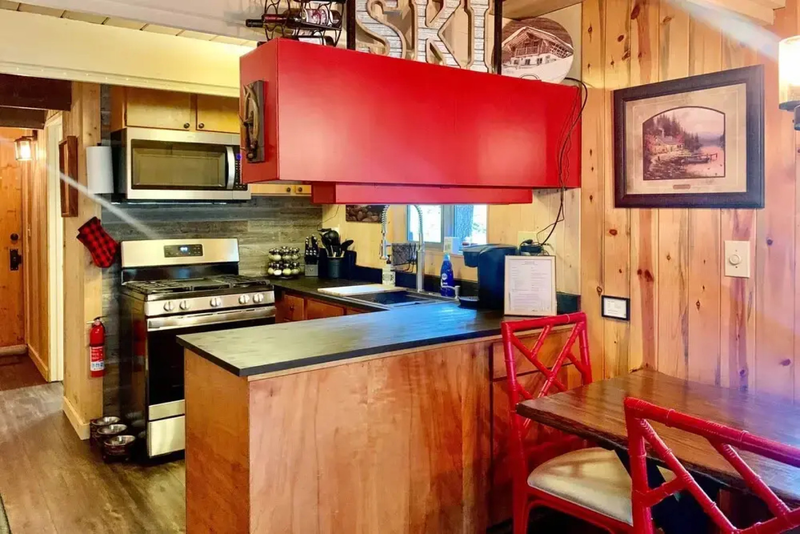 Cozy A-frame w/ Hot Tub, Fire Pit, & Fireplace!