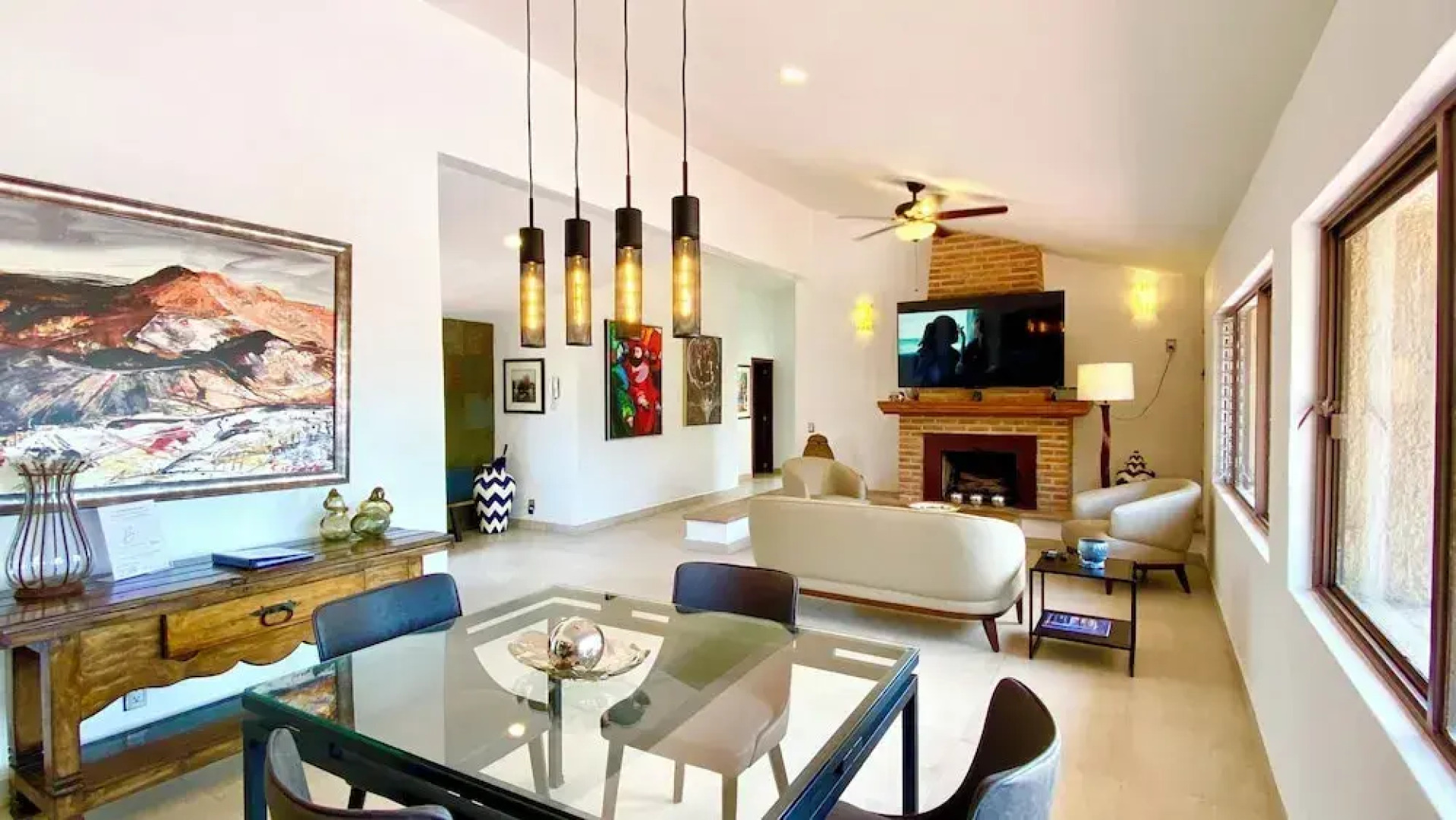 Stunning Ajijic Lake Chapala 2 Bdrm Retreat -bikes - Gym - Pickleball Court