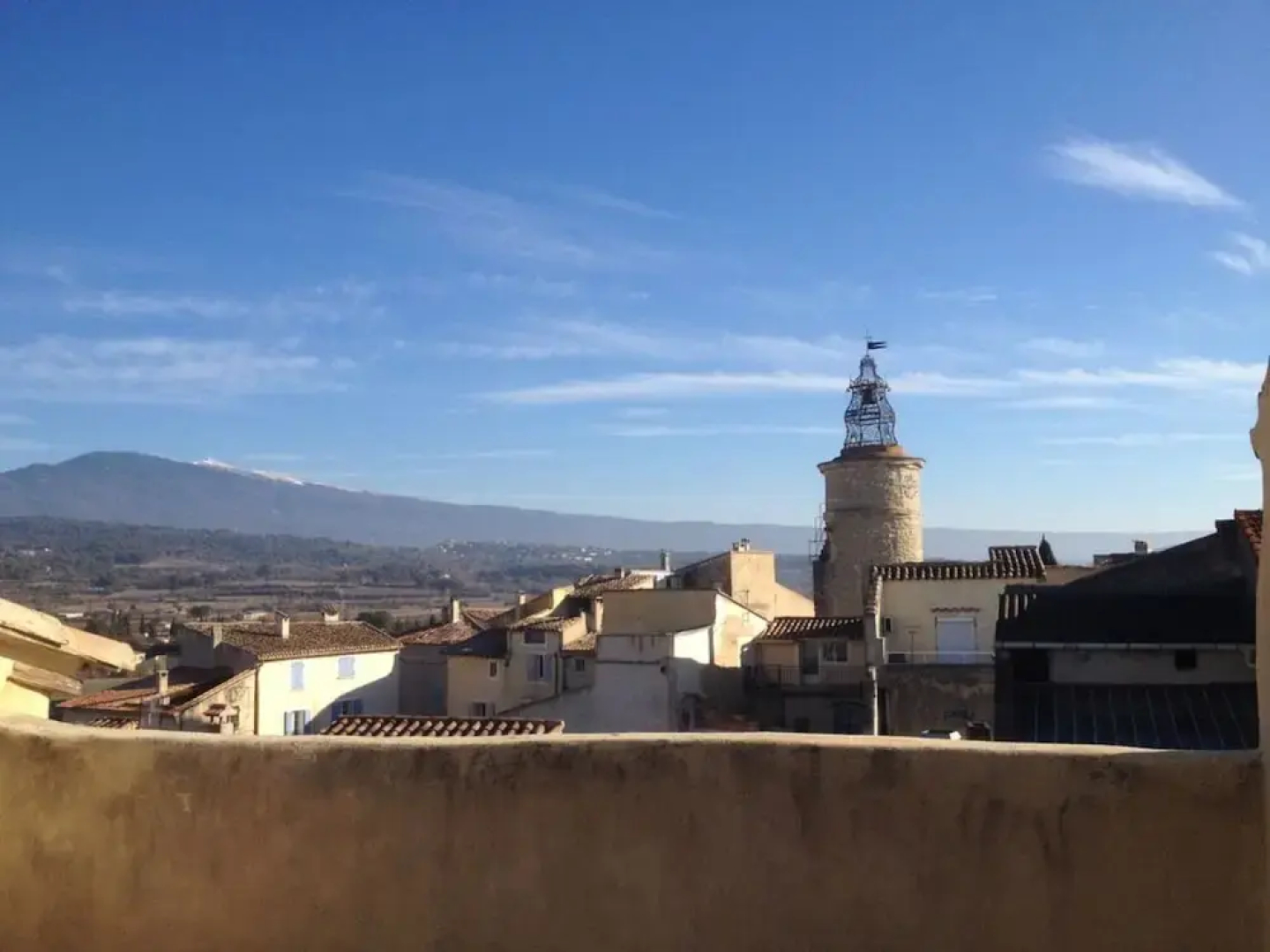 Maison de village provençale, terrasse panoramique, Mont Ventoux