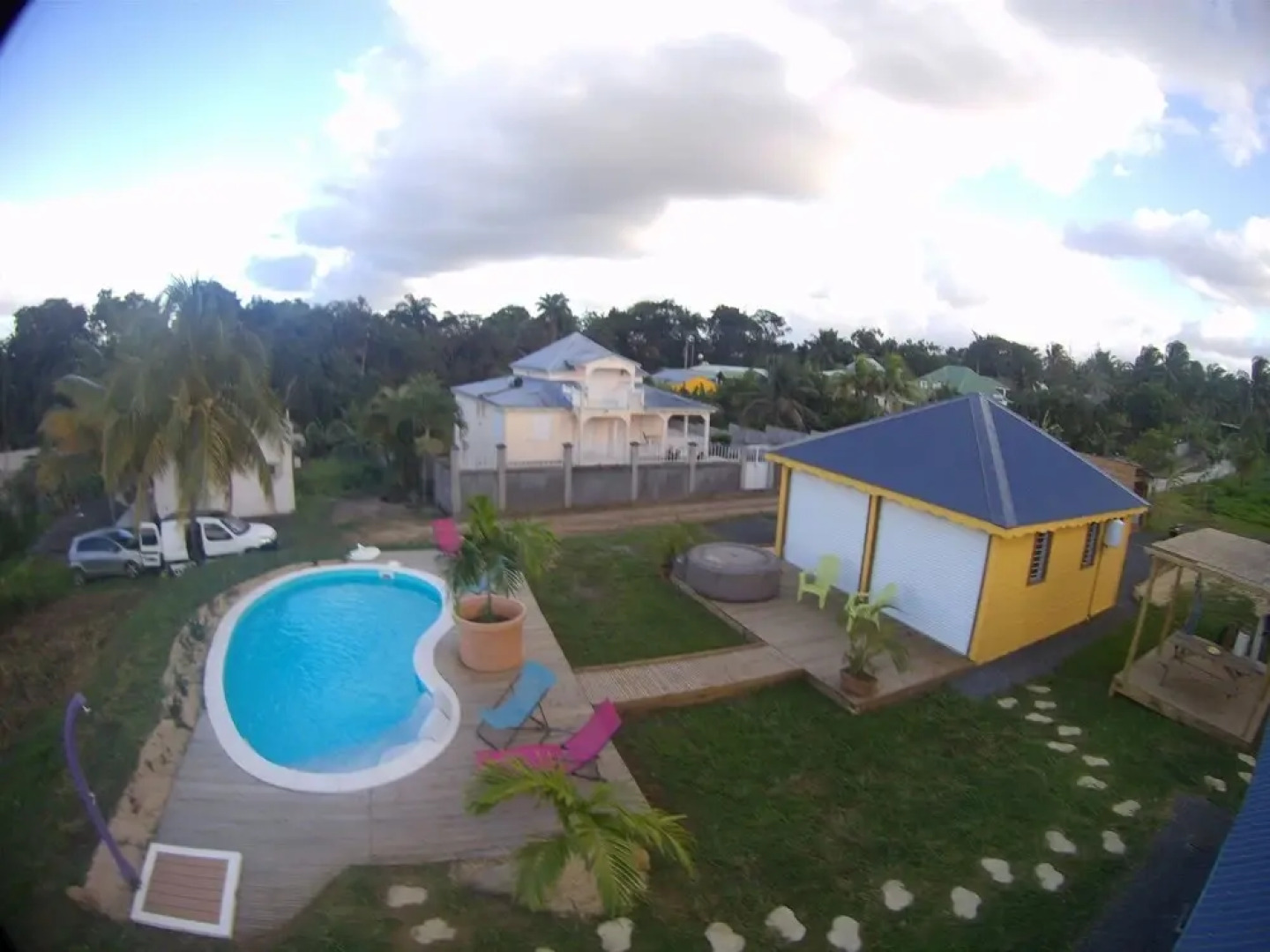 Bungalow With one Bedroom in Ste Rose, With Wonderful sea View, Pool A