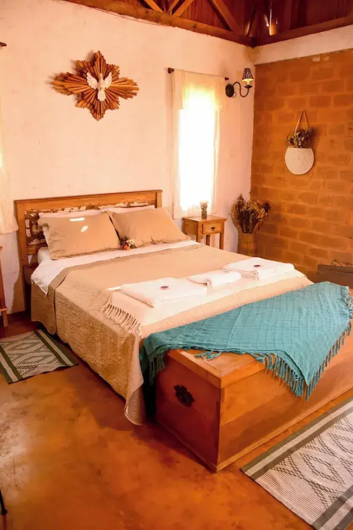 Serra a vista chalés