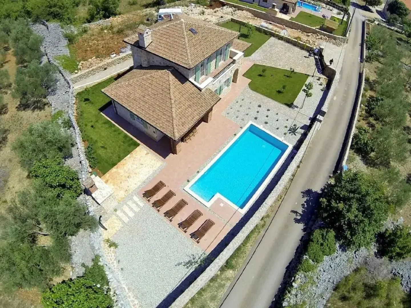 Newly Built Stone House With Pool and Beautiful Garden on the Island of Krk