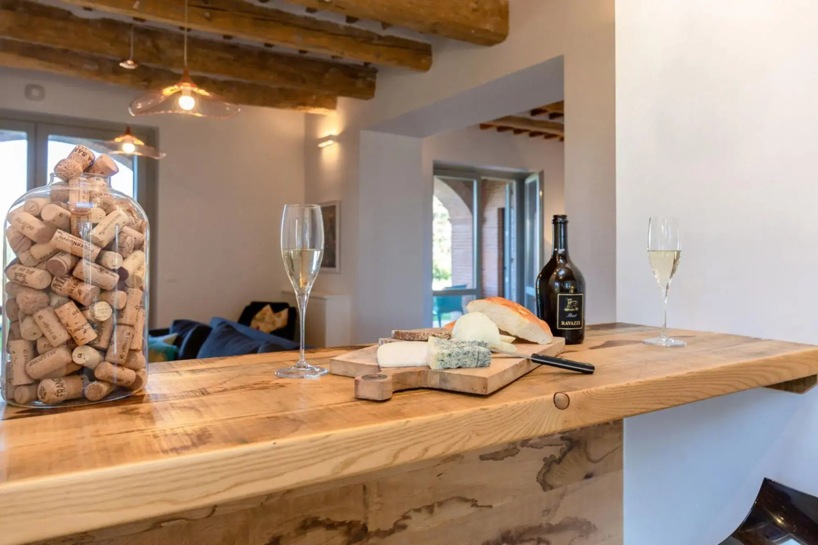In an enchanting position, located on a hill, Podere Calcina is a recently completely renovated farm-Podere Calcina