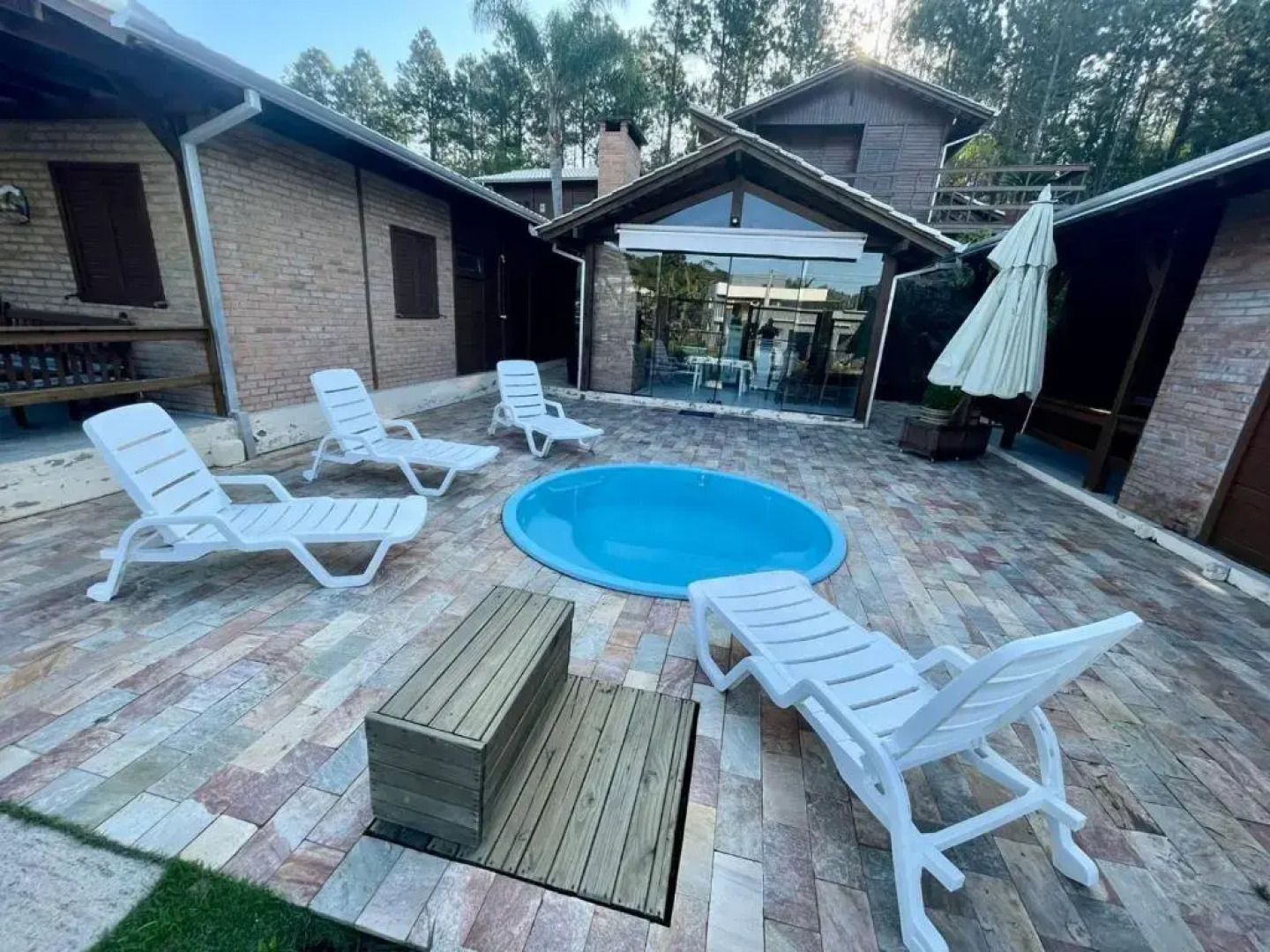 Cabana com piscina - 5 min a pé da praia - Porto Belo