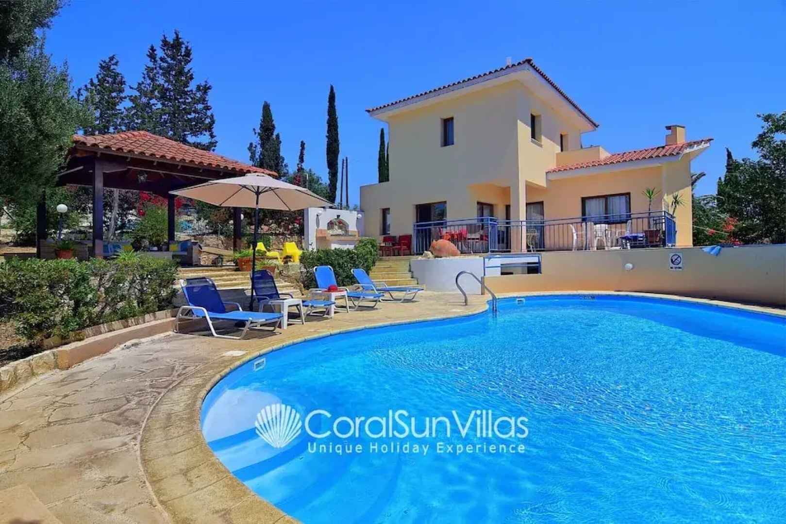 Large Pool & Garden, Billiard, Peaceful Area, Near to the Sea, Coral Bay Paphos