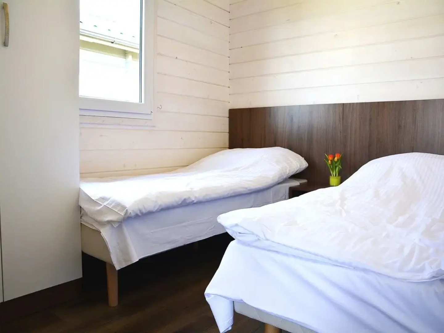 Detached holiday cottages located 200 m from the sea in a seaside village