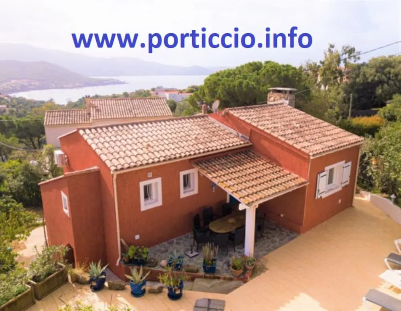 Villa vue mer Porticcio Corse