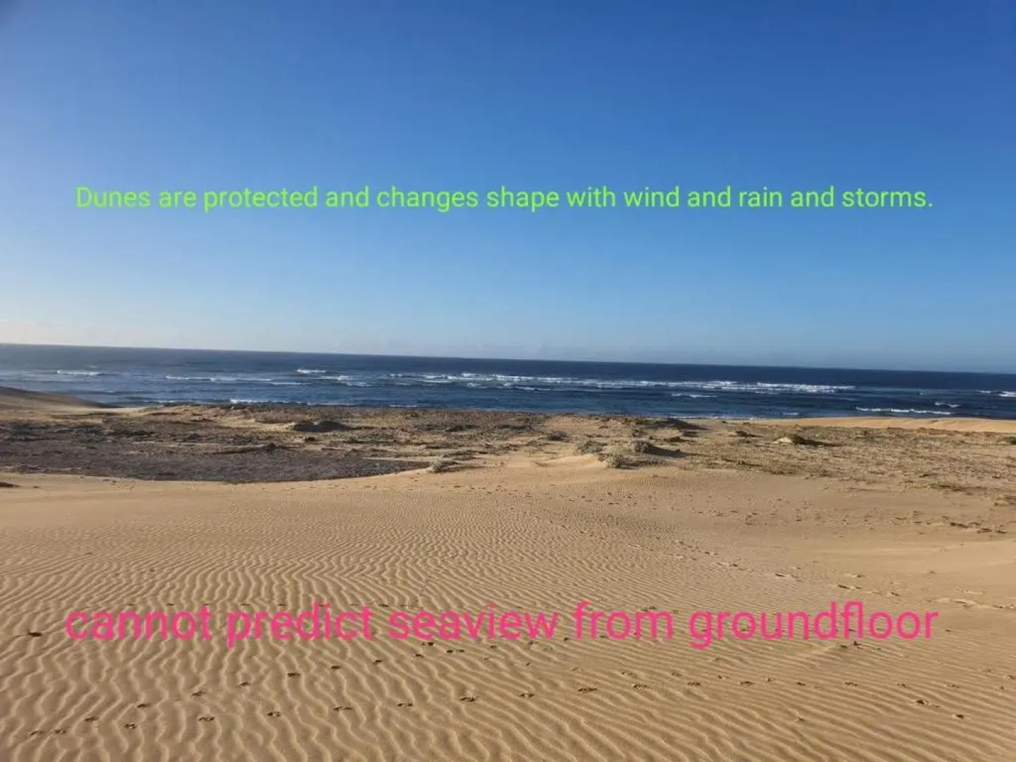 Beached House on Golden Sanddunes
