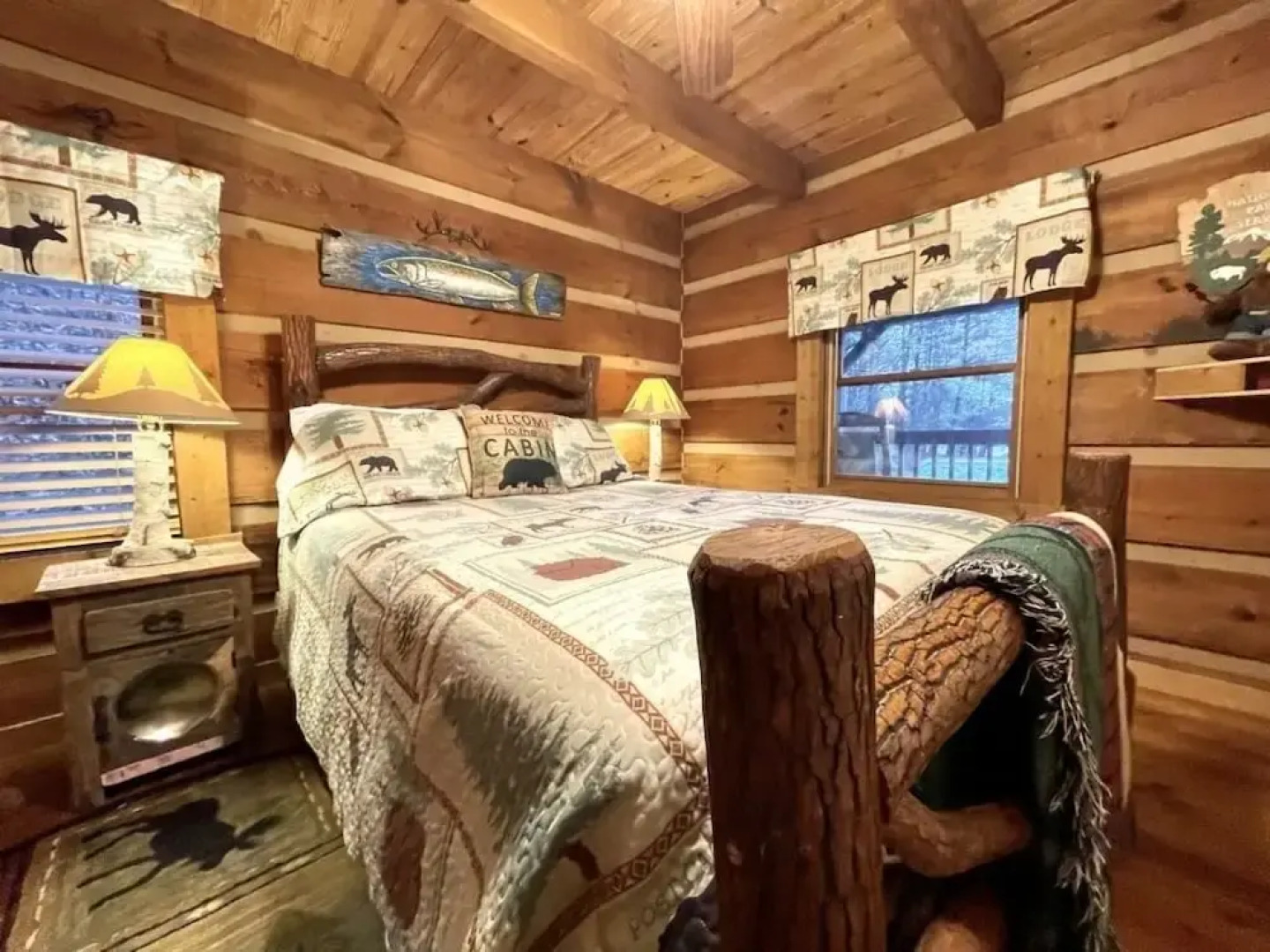 Leave the stress behind!- private hot tub, pet and motorcycle friendly, let peace and nature surround you! 2 Bedroom Home by RedAwning