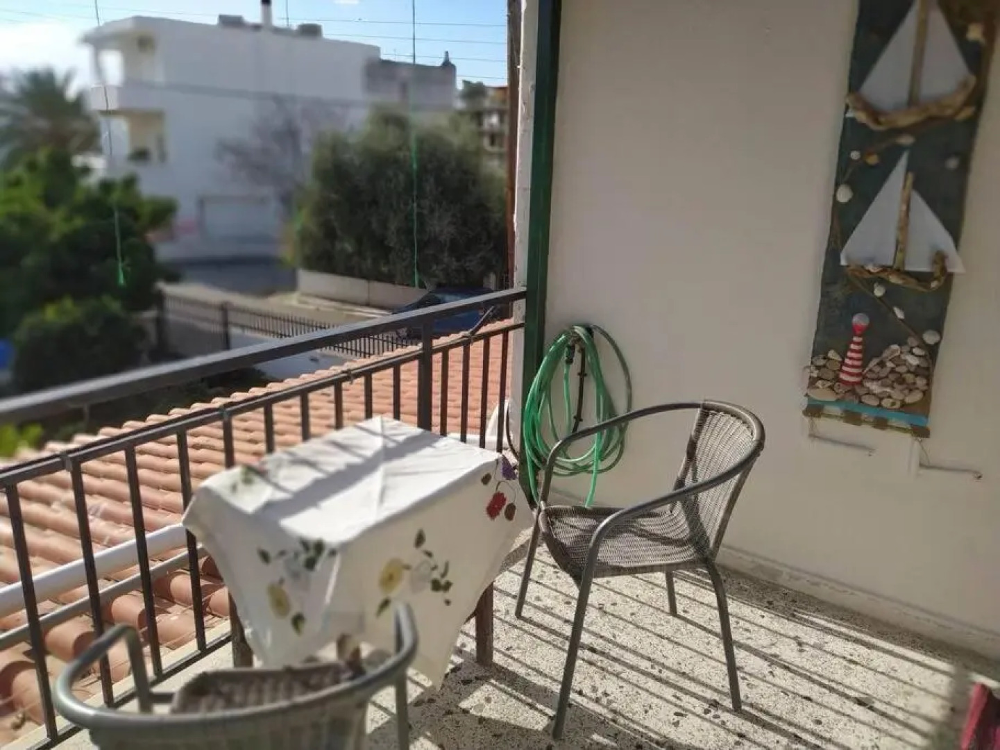 Doll house next to the sea