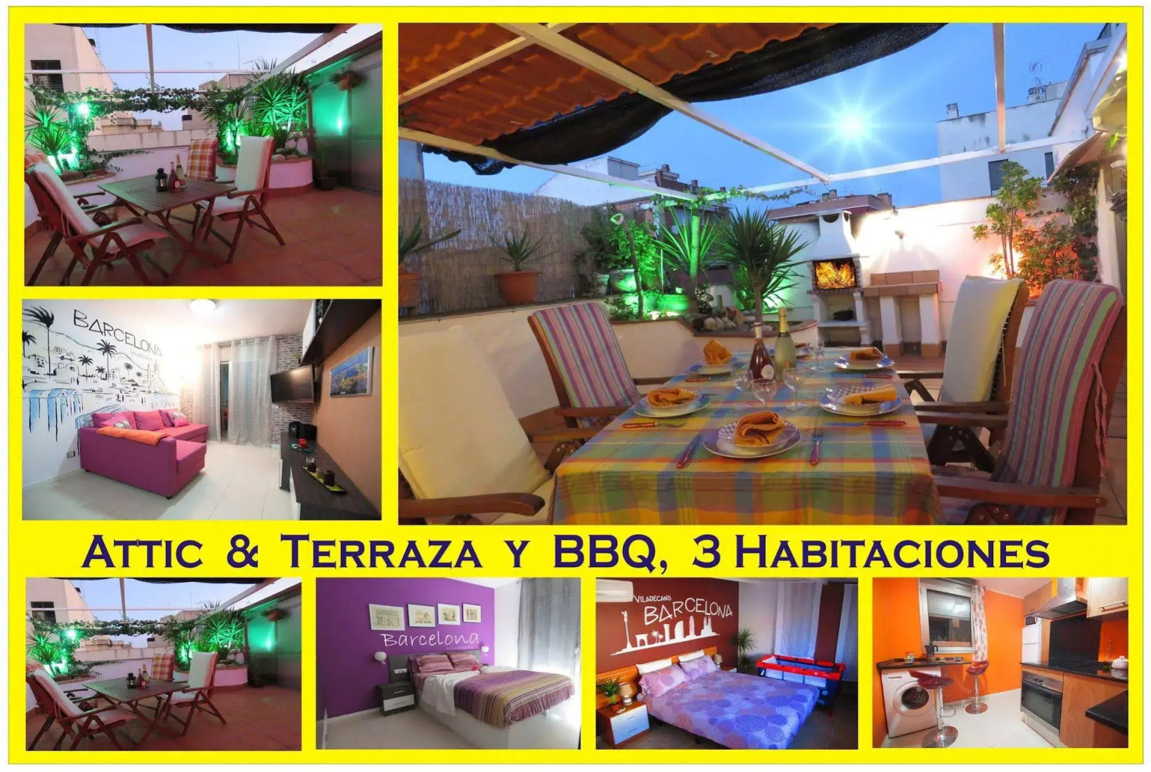 Apartamentos Ático Airport Barcelona, Terraza y Barbacoa