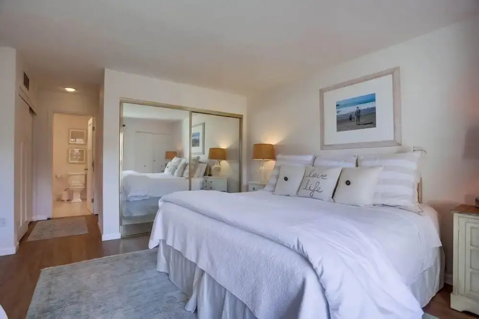 Coastal Chic Furnishings Condo Steps to Beach SBTC 128 by RedAwning