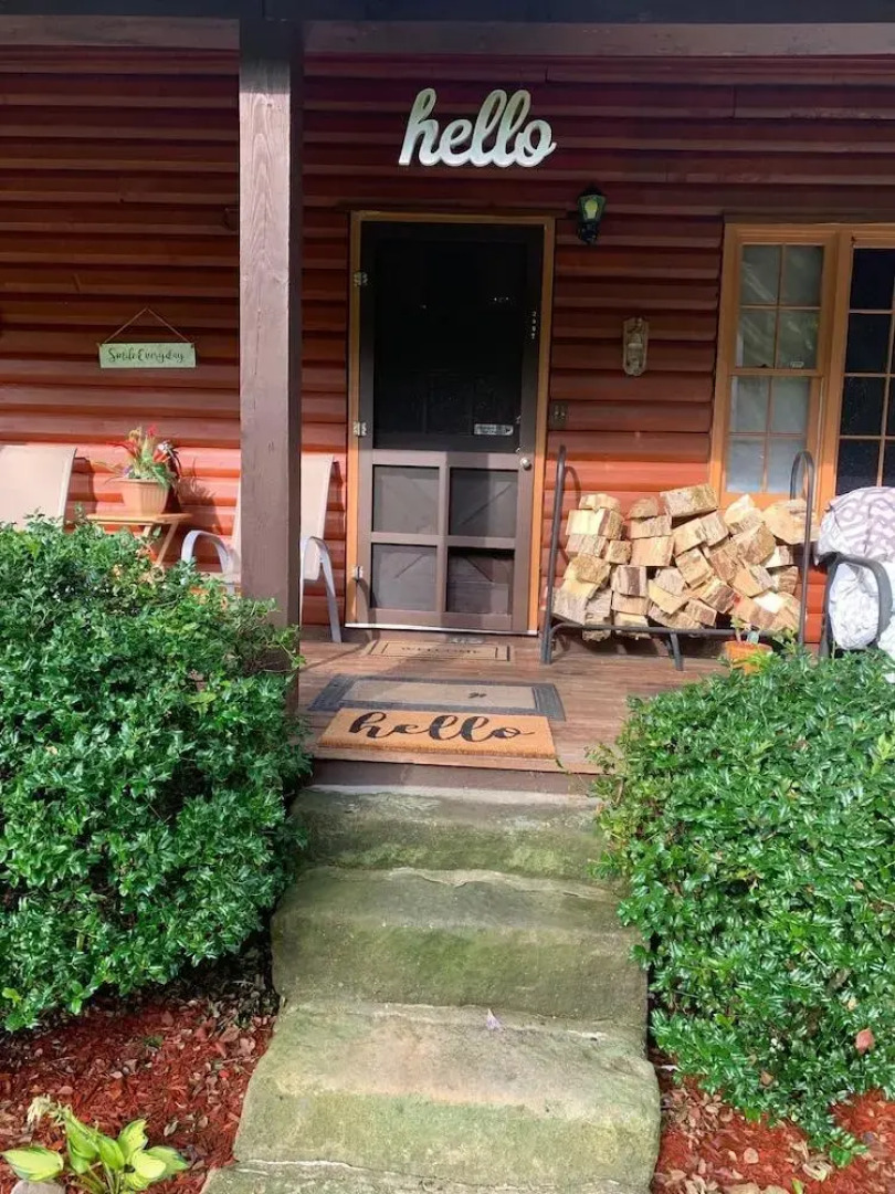 Log Cabin in the Field