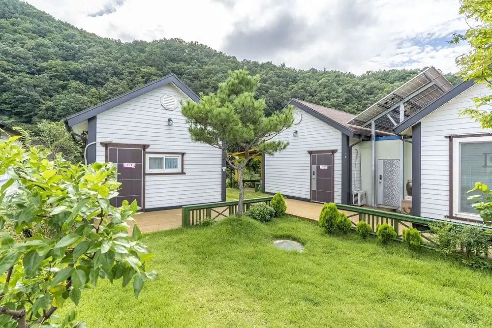 White Pension in Forest