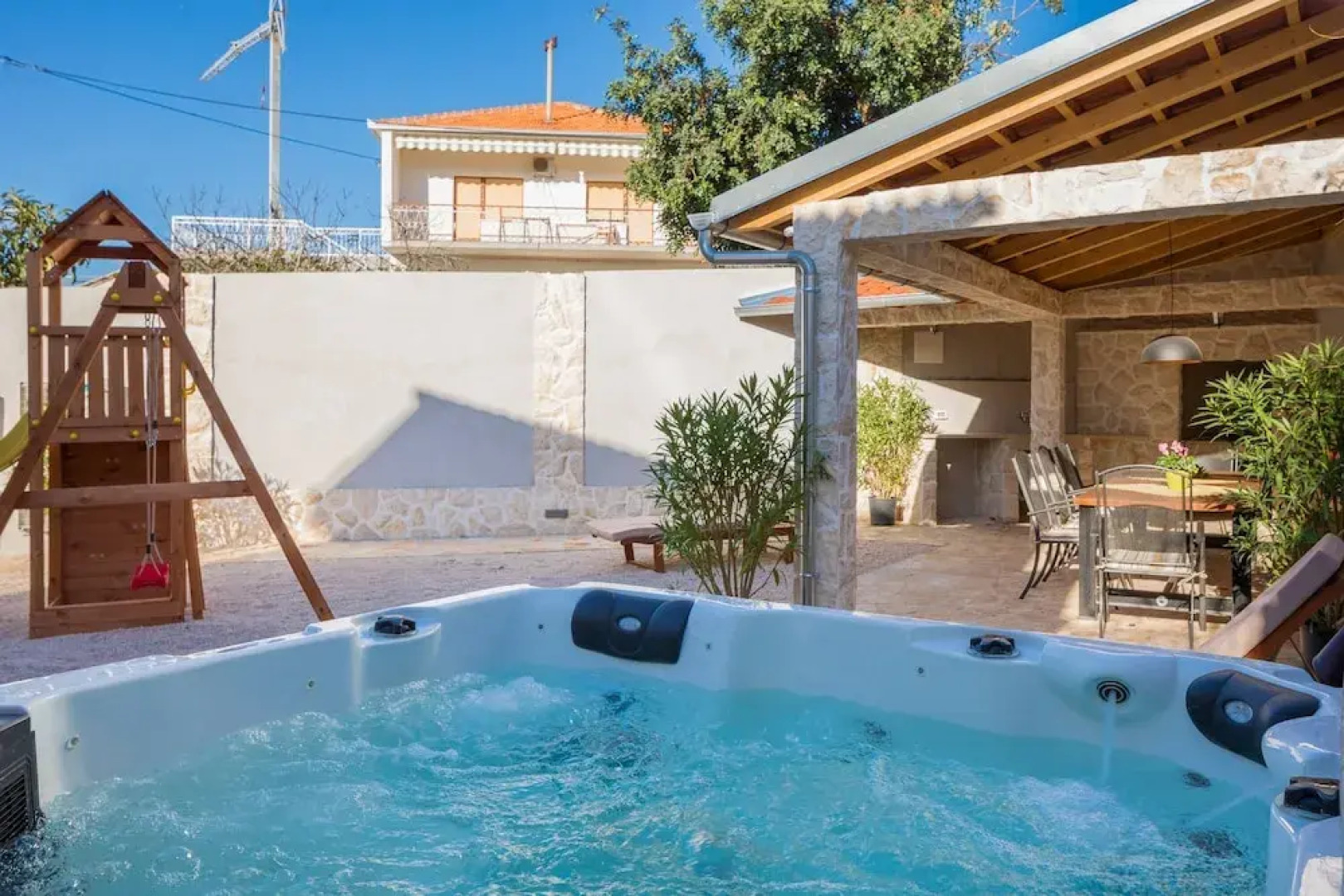 Beachfront Villa Seashell with Pool