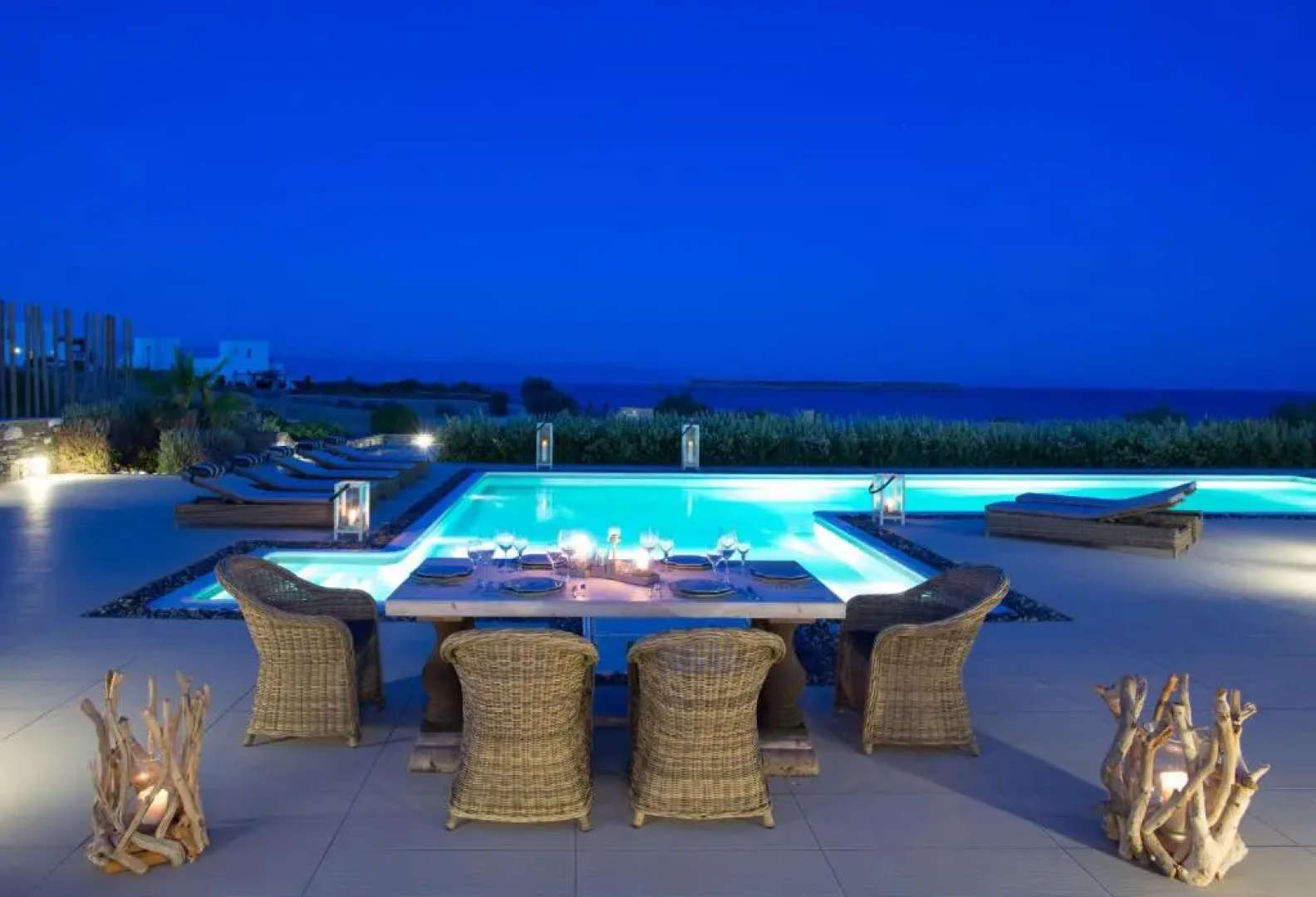 Luxury Paros Villas De Luxe Villa Sea View Private Pool 4 BDR Tserdakia