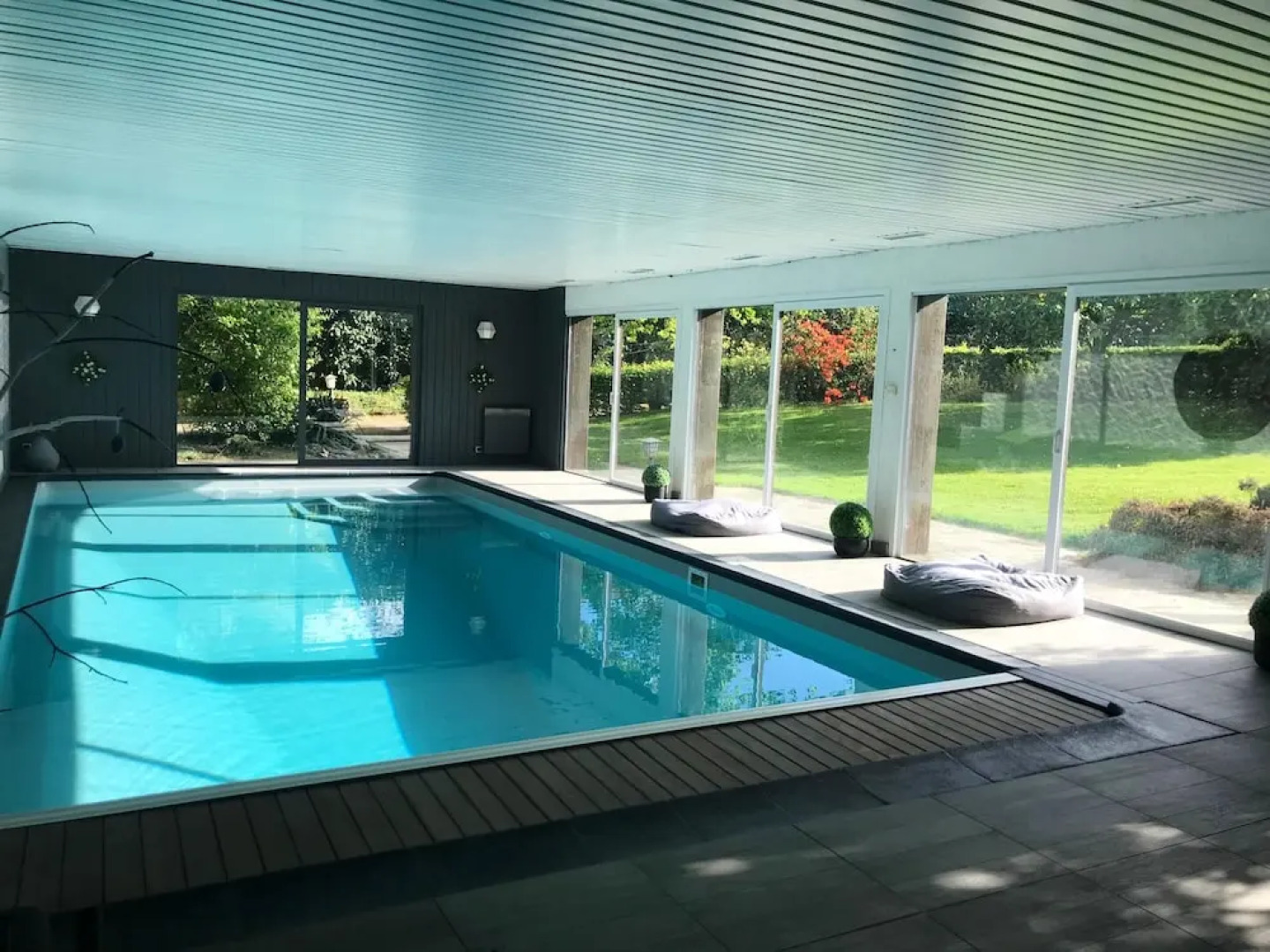 House With 4 Bedrooms in Guipry, With Indoor Pool, Enclosed Garden and