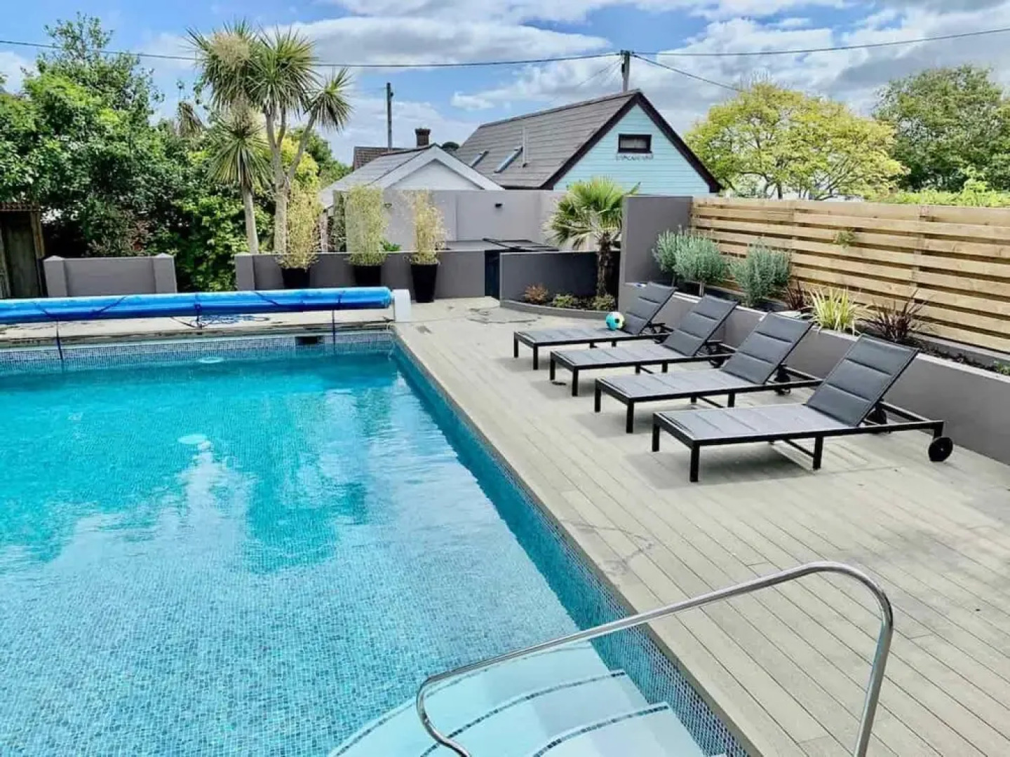 Blenheim House an Immaculate sea side home for 12 guests, plus swimming pool.