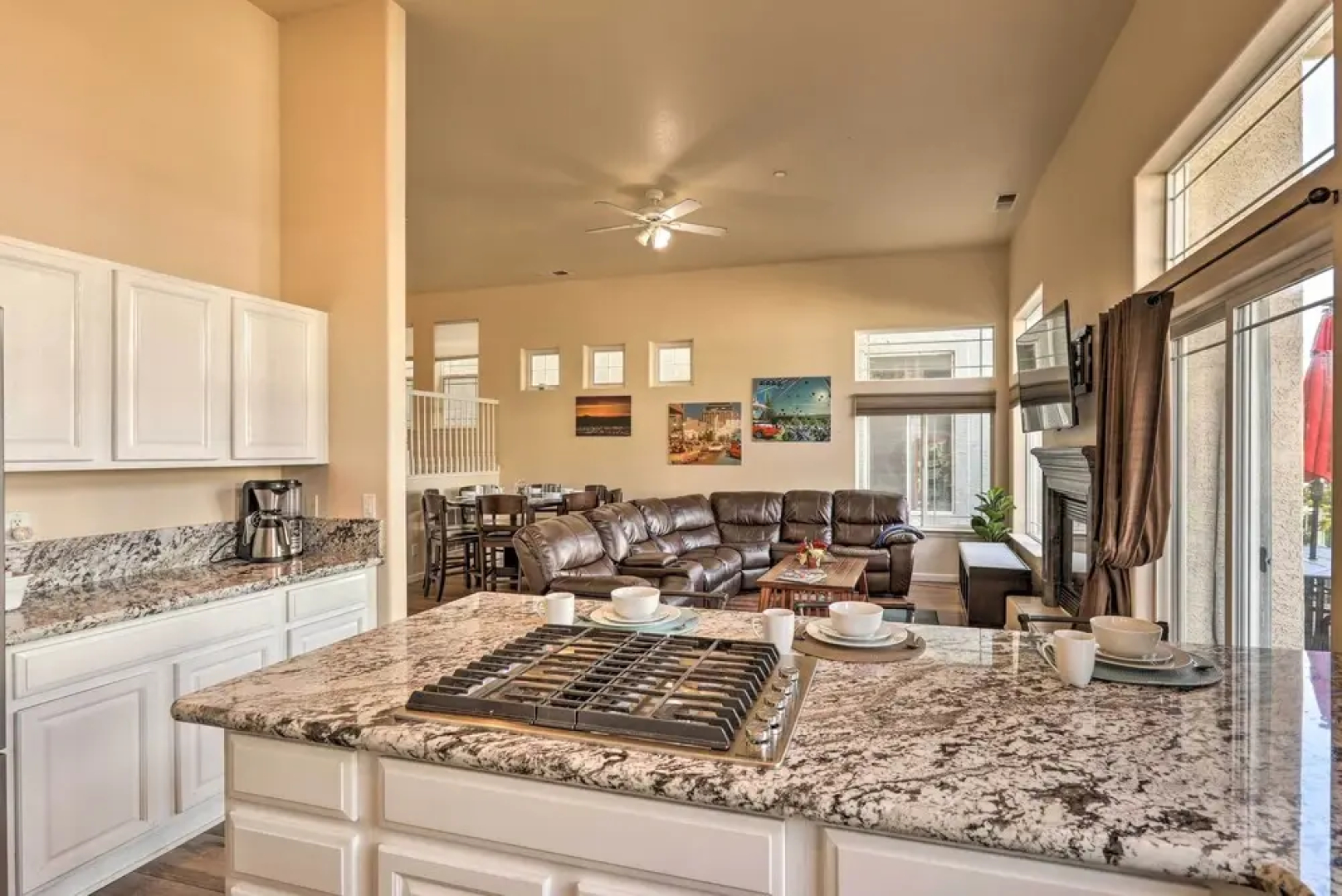 Private Dock & Balcony: Waterfront Sparks Home
