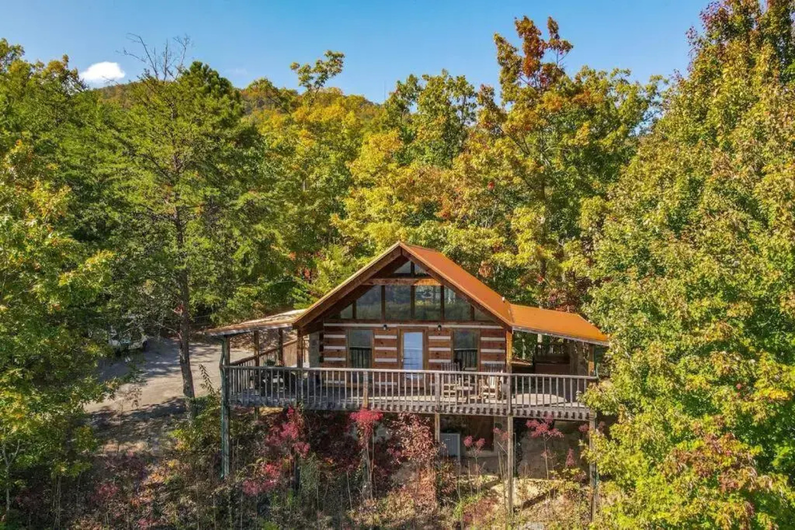 View! Private Studio Cabin,Hot Tub,RELAX,Honeymoon