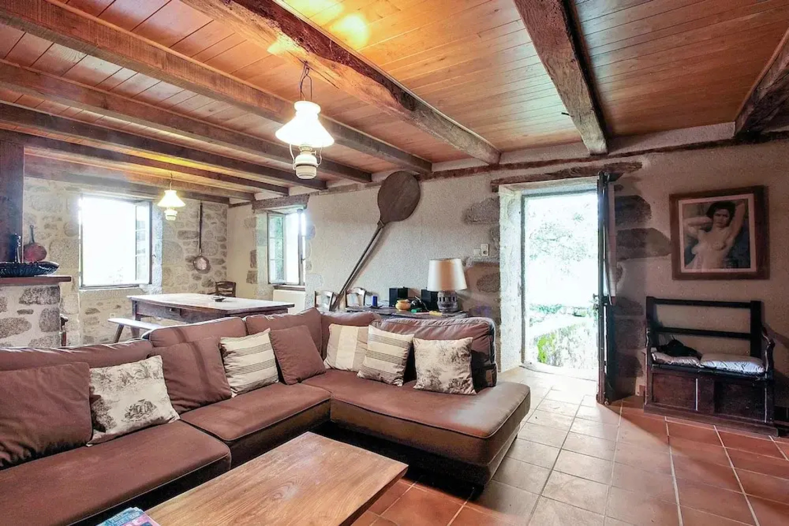 House With 3 Bedrooms in Senezergues, With Wonderful Mountain View, Fu