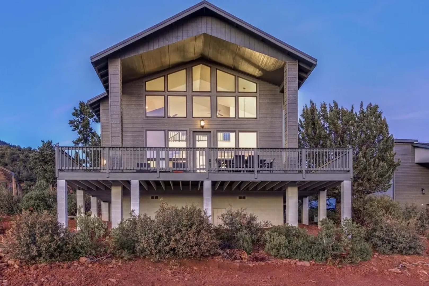 Modern Pine Retreat w/ Deck & Stunning Views!