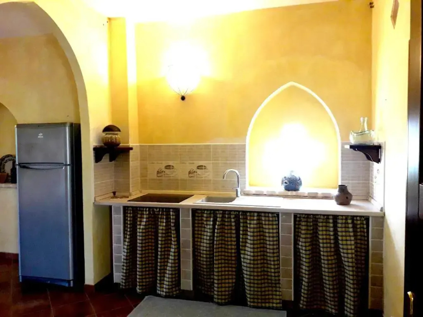 2 bedrooms appartement with shared pool enclosed garden and wifi at Gonnesa 4 km away from the beach