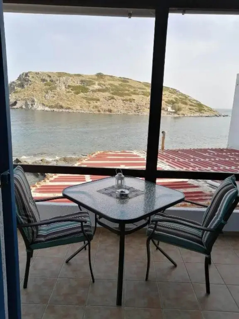 on the sea Despoina apartment at Mochlos Creta