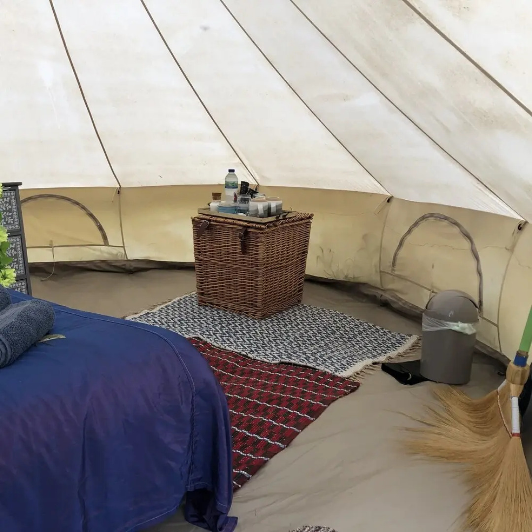 Comfy 4m -bed Bell Tent With Great Views