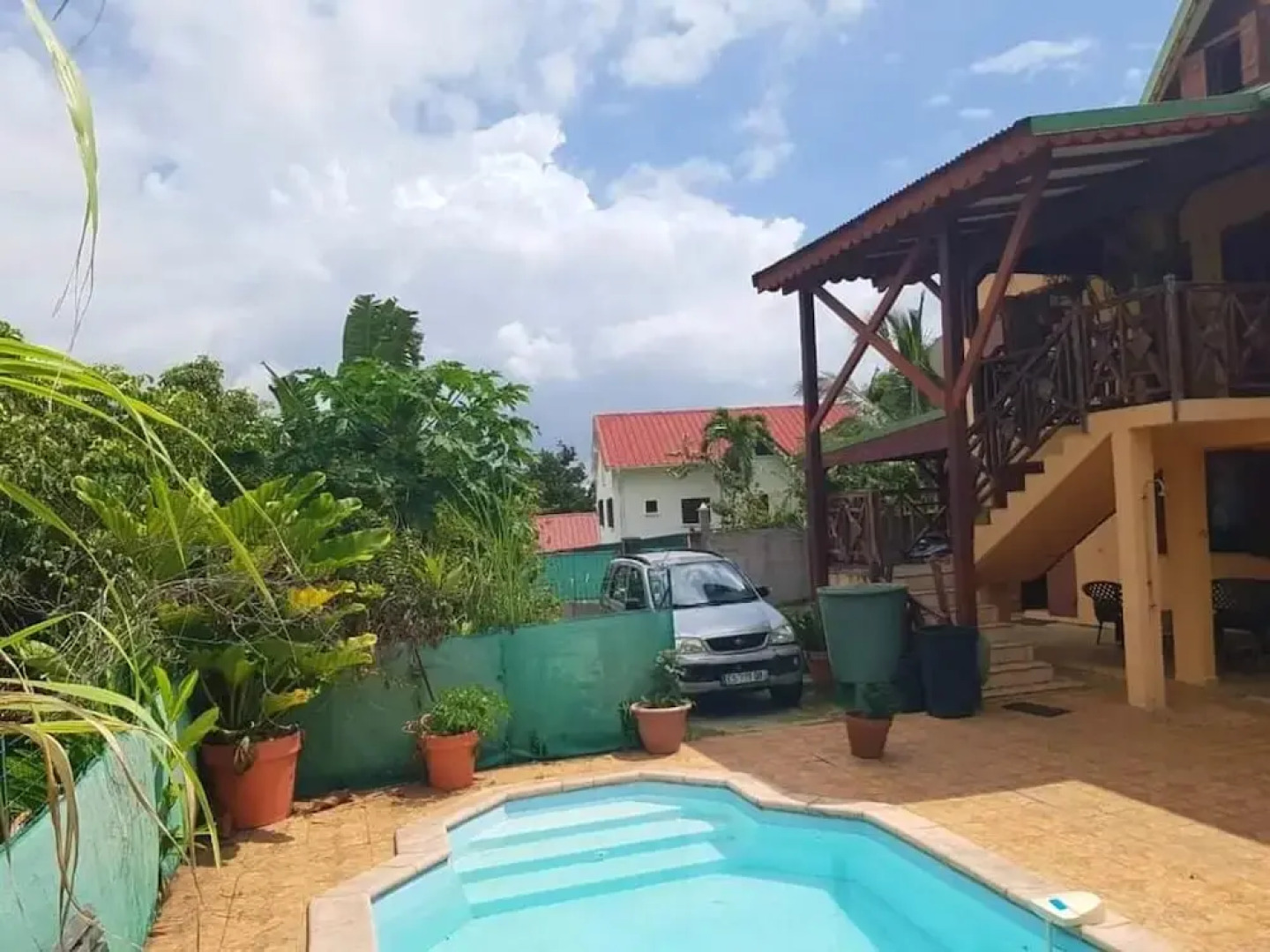 Apartment with 2 Bedrooms in Baie-Mahault, with Pool Access, Furnished Terrace And Wifi - 15 Km From the Beach