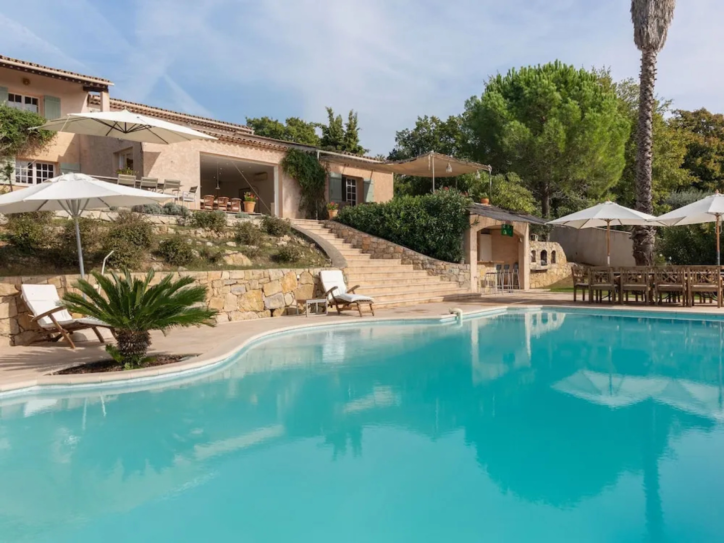 South French Air-conditioned Villa With Heated Pool and Panoramic Views