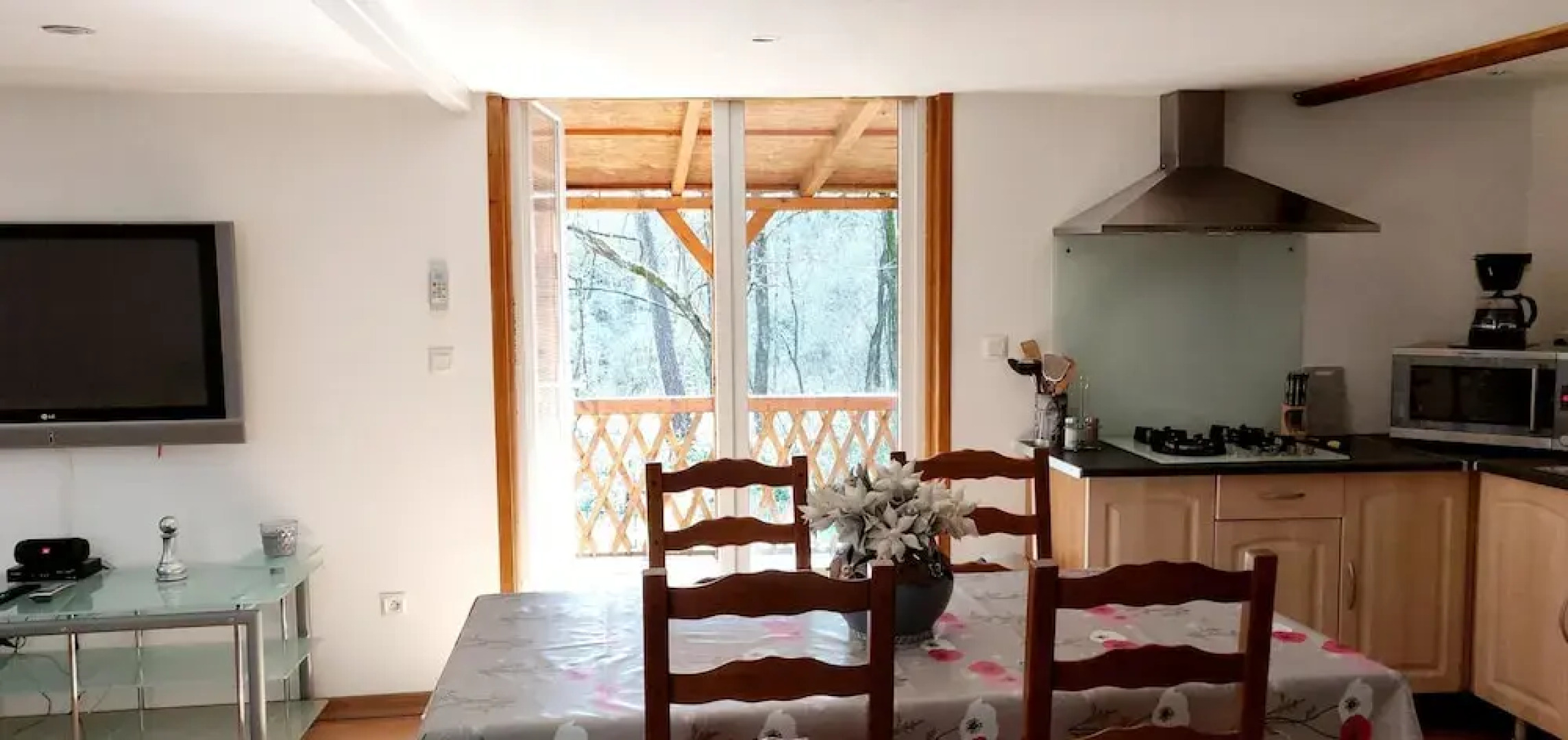 Chalet With 2 Bedrooms in Saint-genest-de-beauzon, With Wonderful Mountain View, Enclosed Garden and Wifi - 40 km From the Slopes