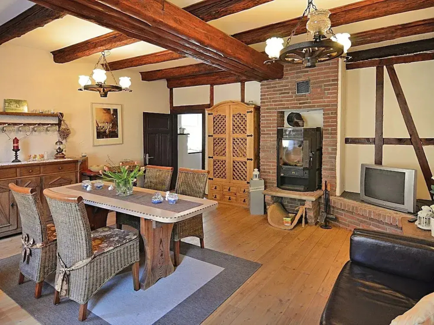 Gorgeous timbered farmhouse in the Sauerland with garden, fireplace and bar