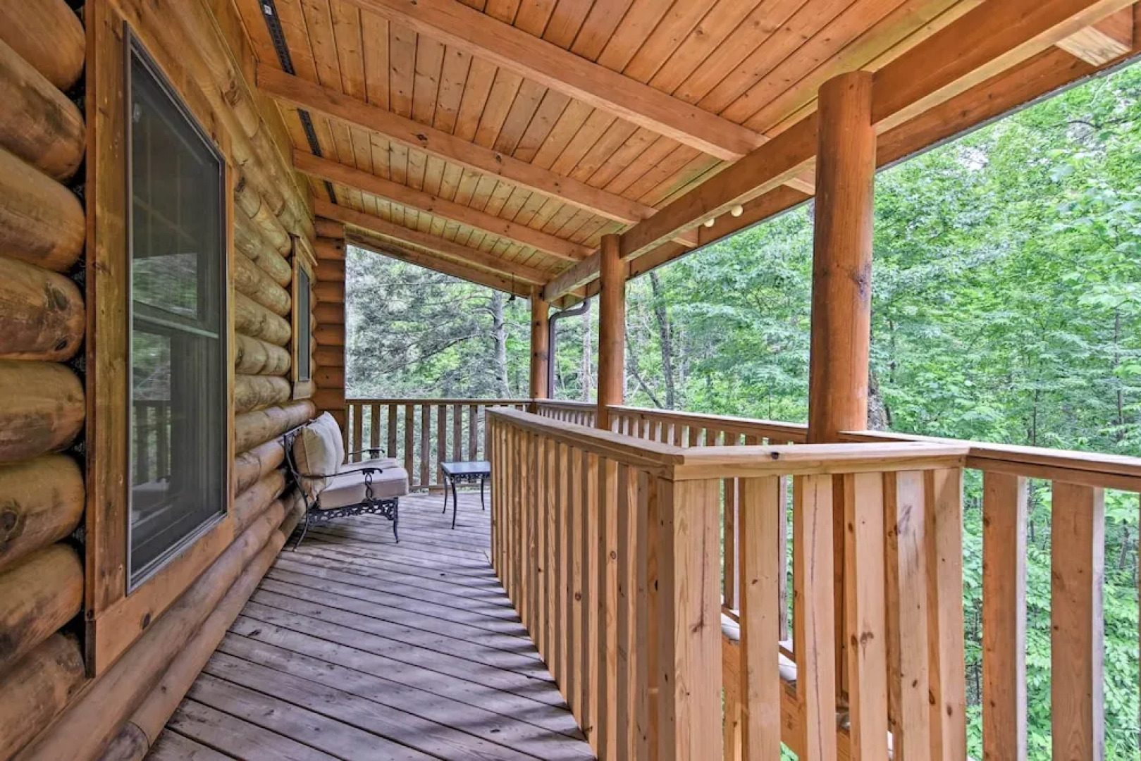 Wraparound Deck: Linville Mountain Cabin