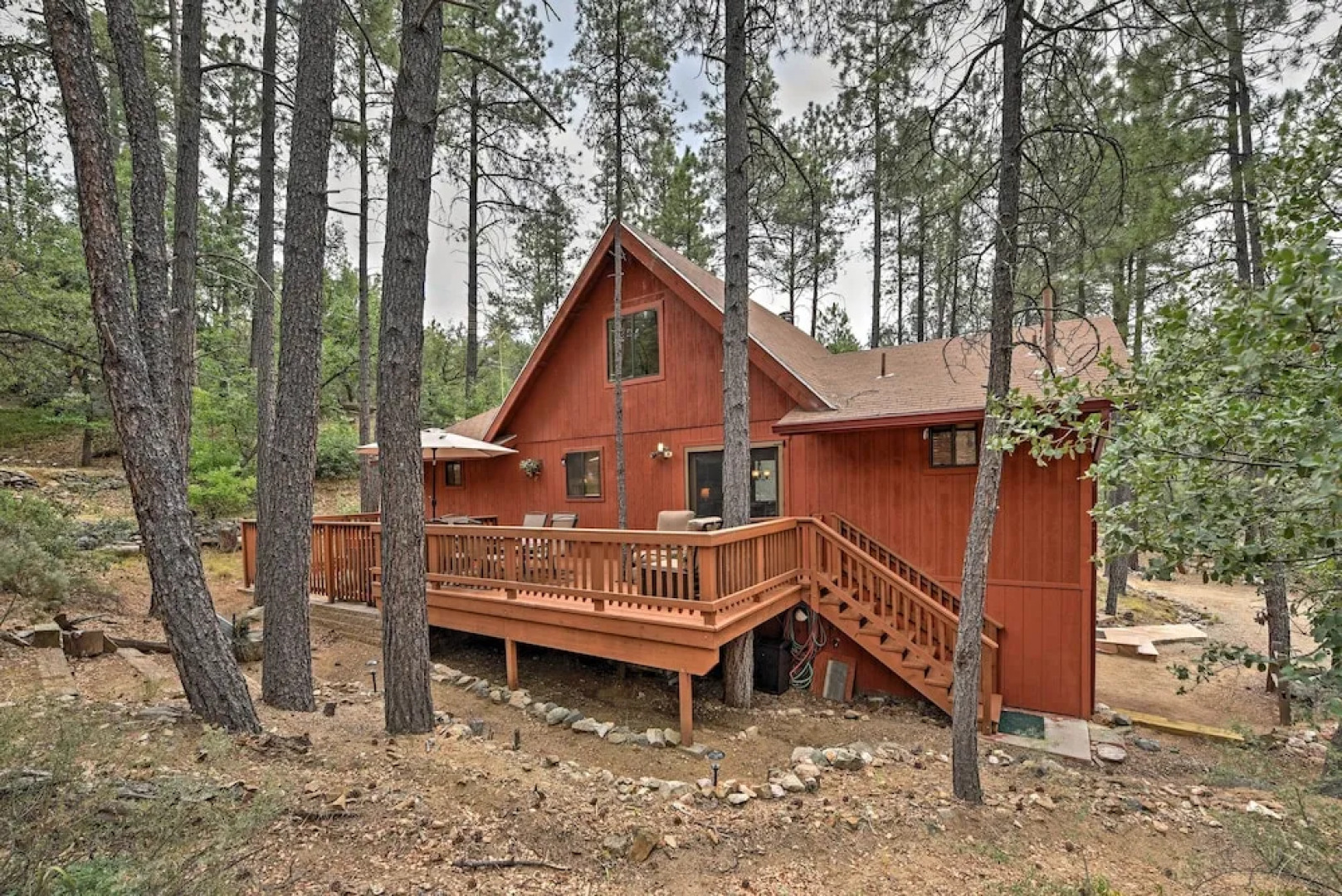 Relax Fireside! Peaceful Forest Haven in Prescott