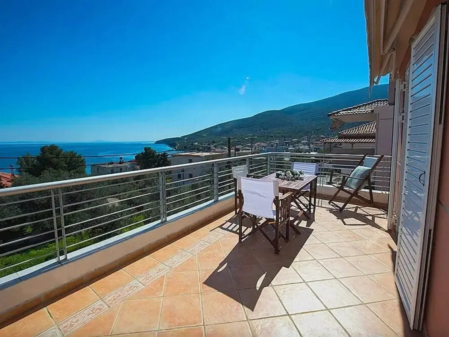 Anna's Sea View Apartment Balcony of Xiropigado