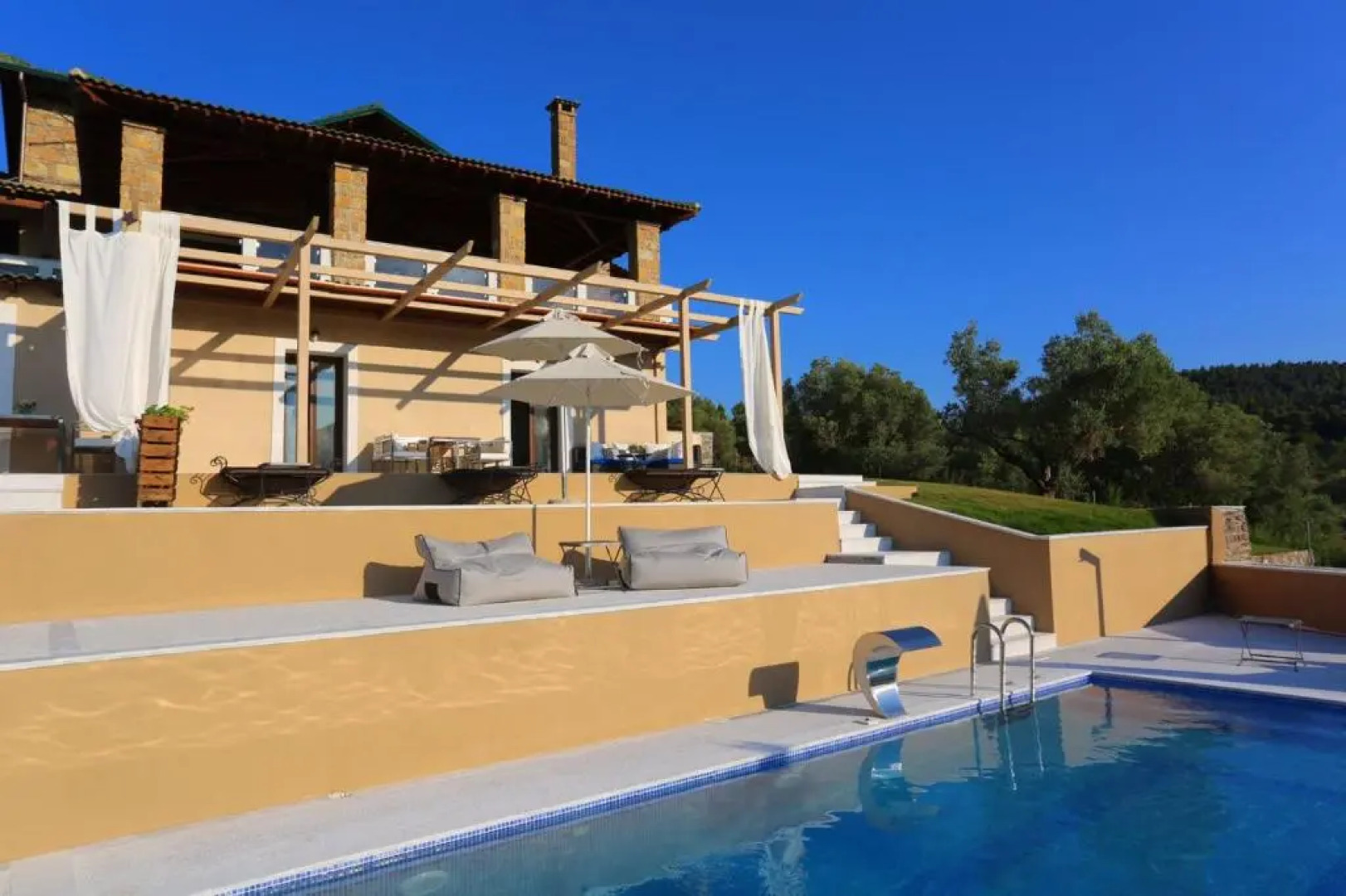 PLACE DES DIEUX lux villas with swimming pool CHROUSSO BEACH near