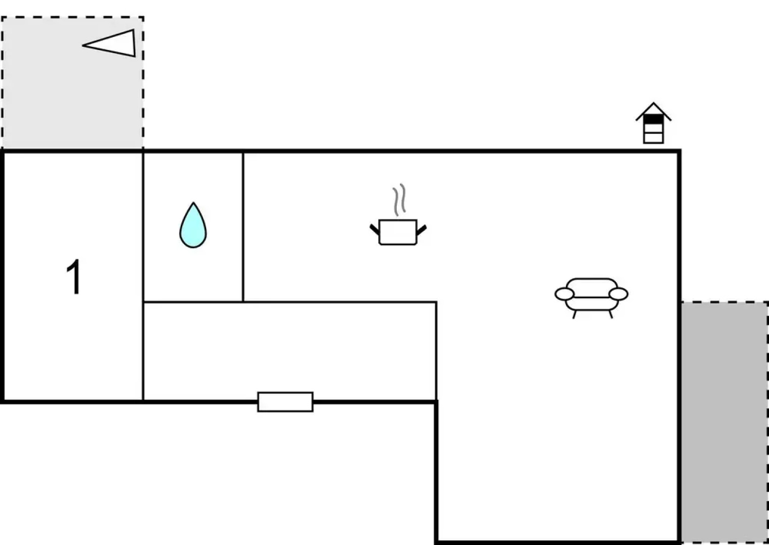 Stunning Apartment in Pridraga With 1 Bedrooms and Wifi
