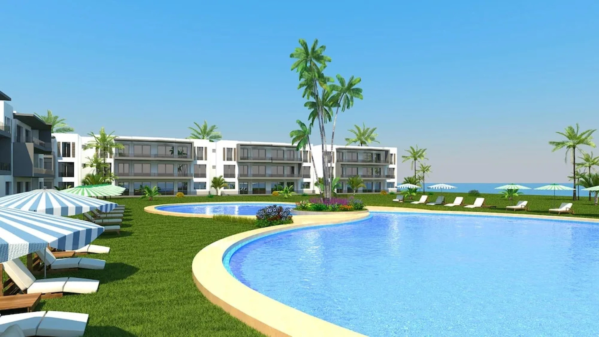 Apartment With 2 Bedrooms in Casablanca, With Wonderful sea View, Pool