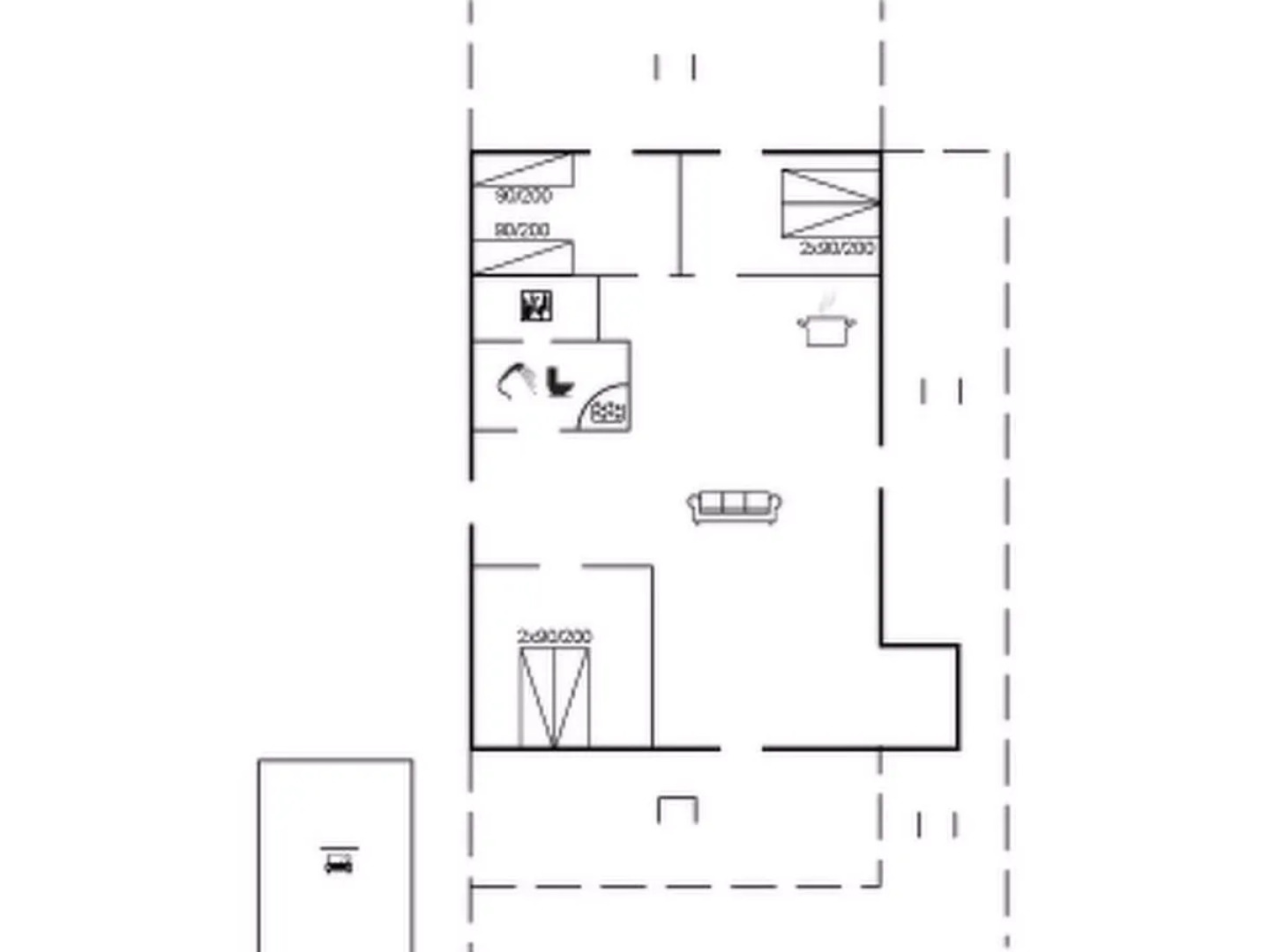 "Wilgrib" - 400m from the sea in Sealand