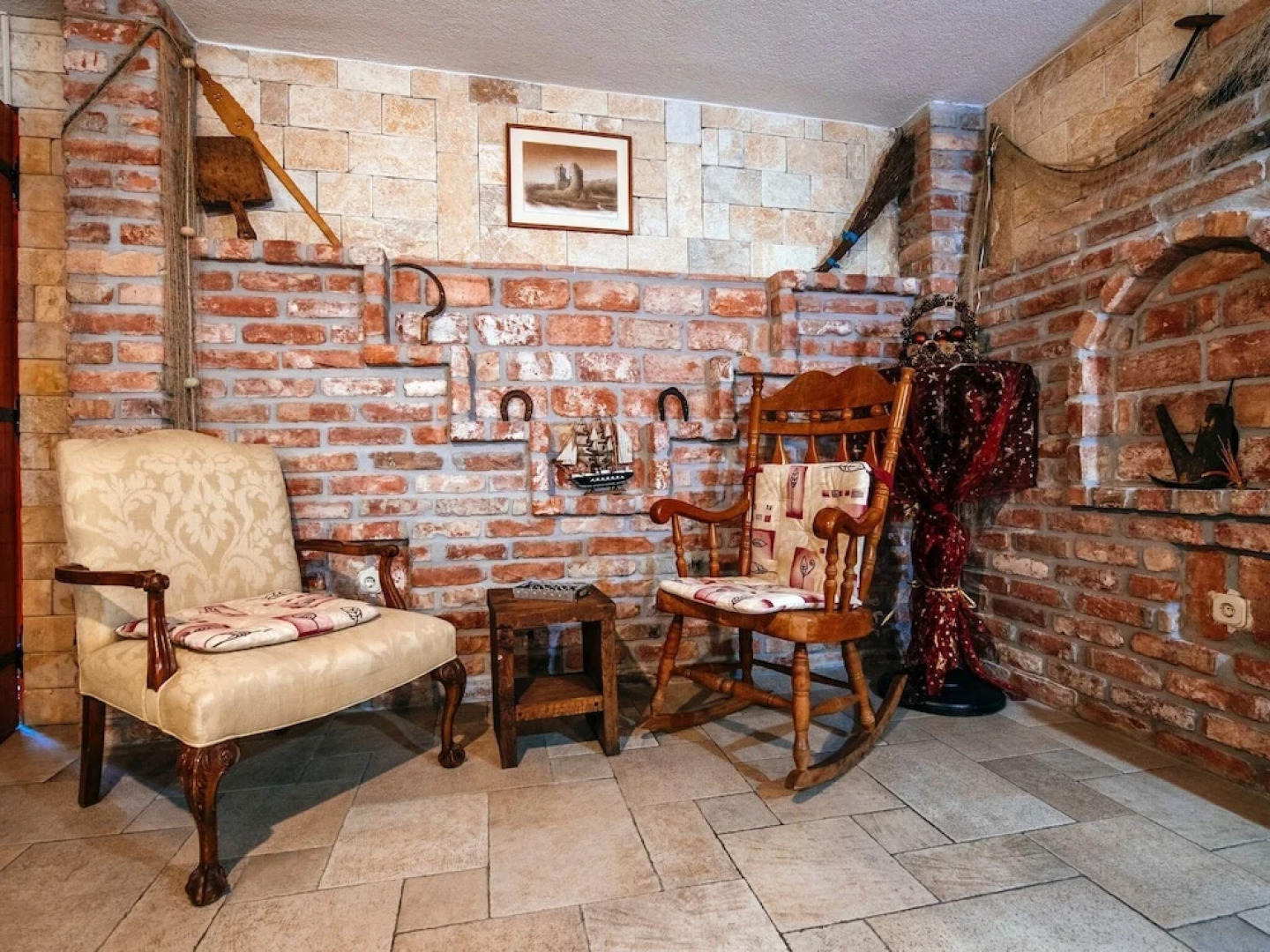 Traditional Stone House With Interiour Pool, Sauna, Garden, Terrace With BBQ