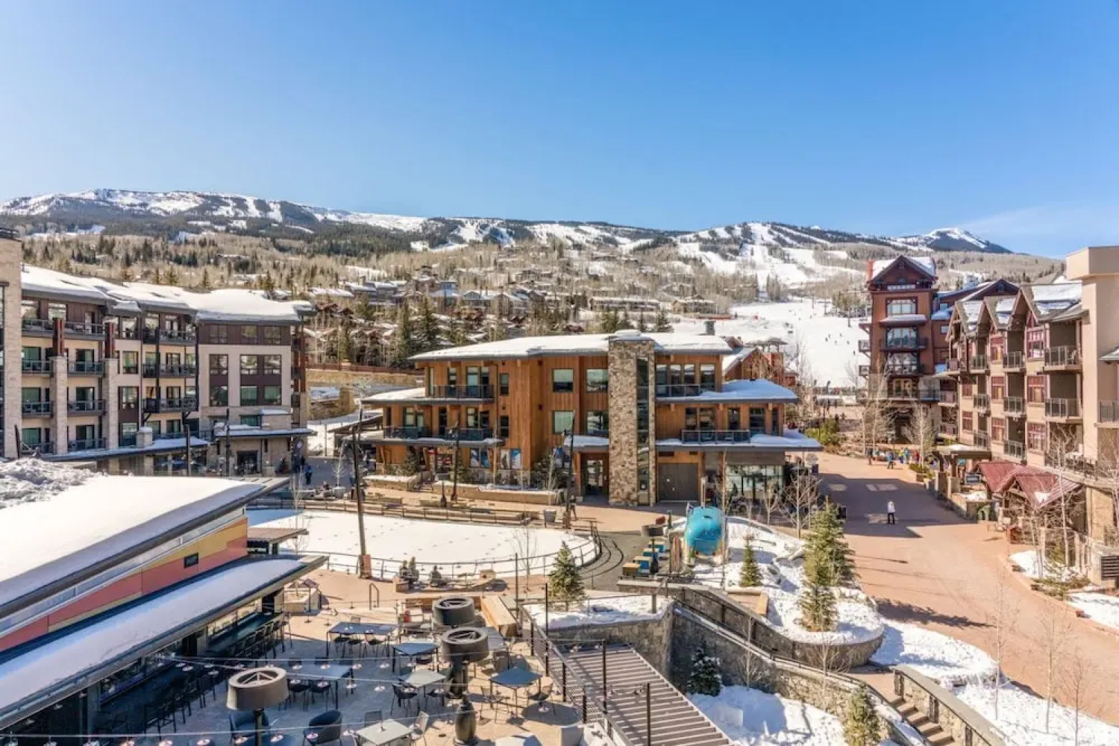 Luxury Ski in, Ski out 3 Bedroom Mountain Resort Vacation Rental in the Heart of Snowmass Base Village