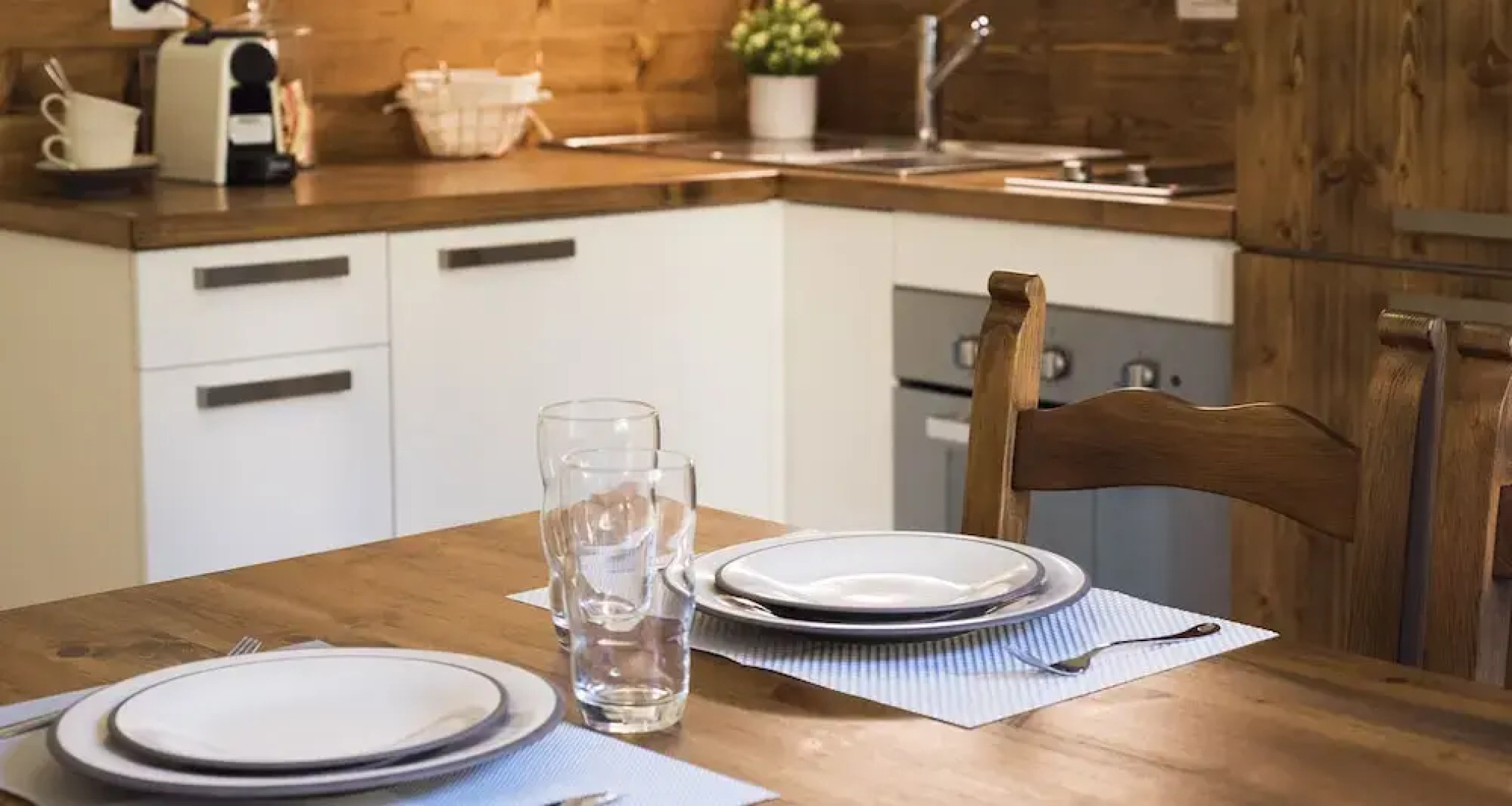 Altido Wood and White With Lake View