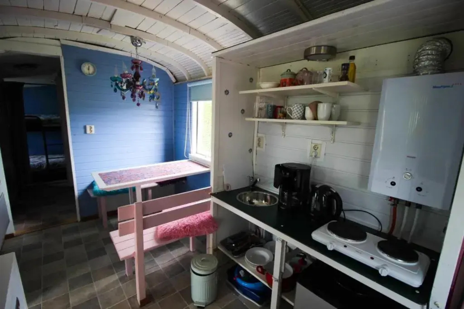 Pipowagen/chalet de oude rijn