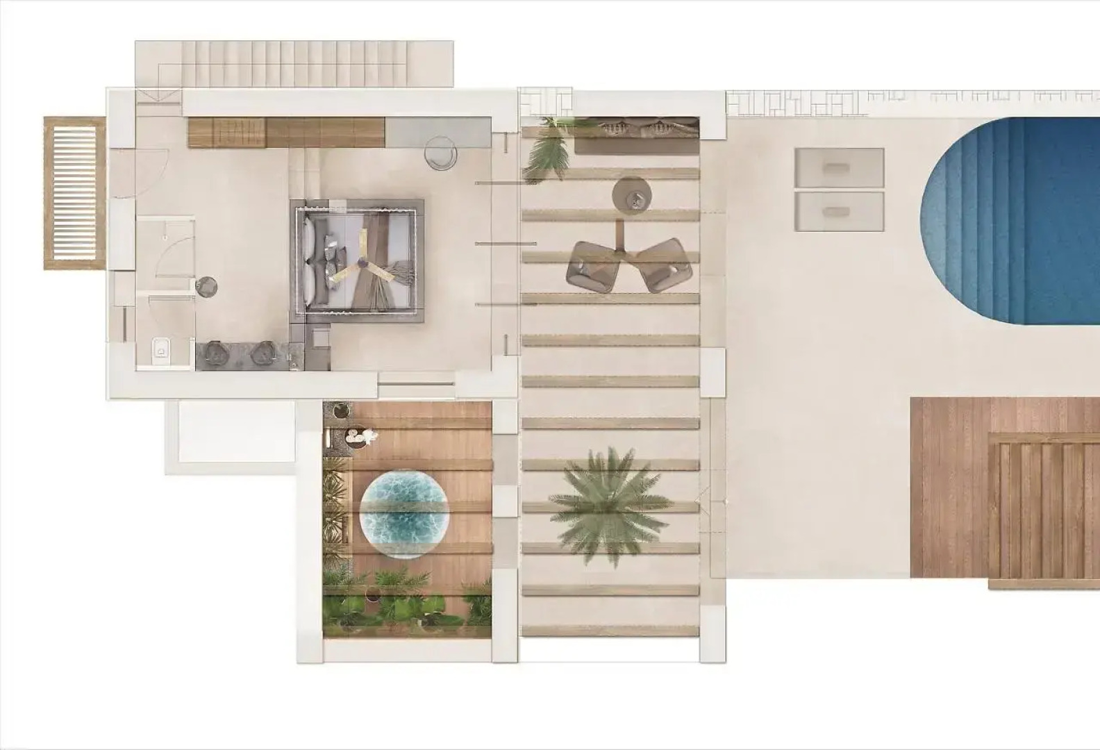 Cicada Suites Elegant Beach Living