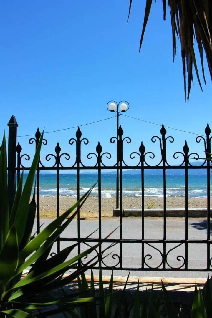 Amarynthos Beachfront Vacation House with garden