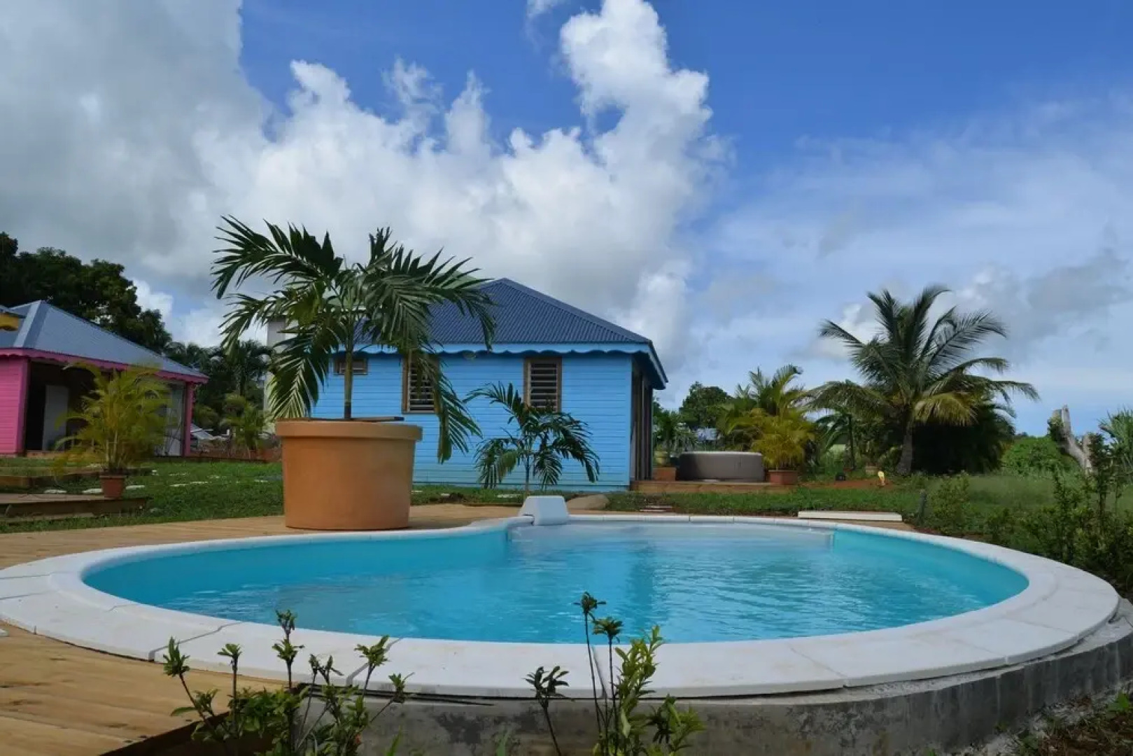 Bungalow With one Bedroom in Ste Rose, With Wonderful sea View, Pool A