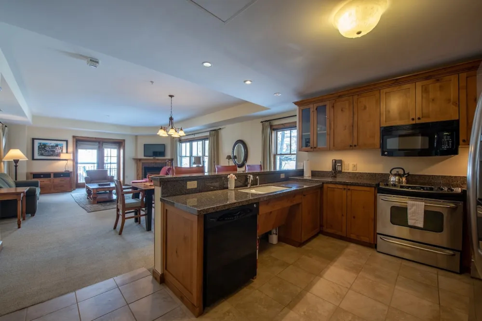 Wheelchair Accessible 2-Bedroom Slopeside Condo - No Cleaning Fee! by RedAwning