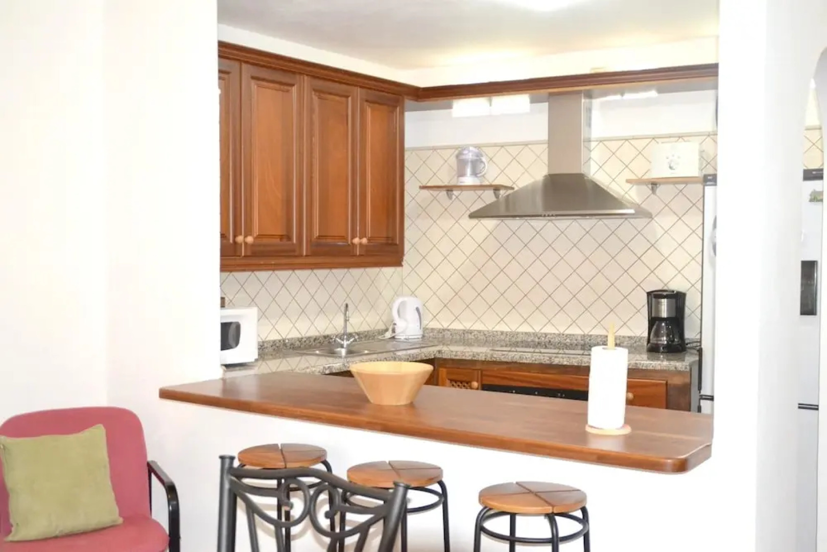 House With 2 Bedrooms in El Amparo, With Wonderful sea View, Furnished