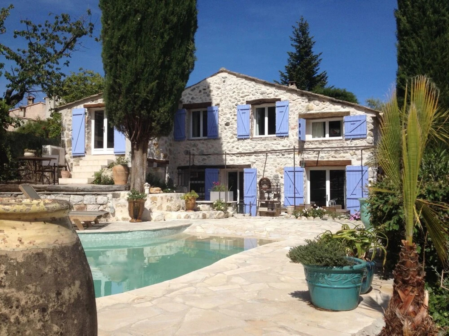 Stone Villa in Saint-jeannet With Roofed Terrace and Garden